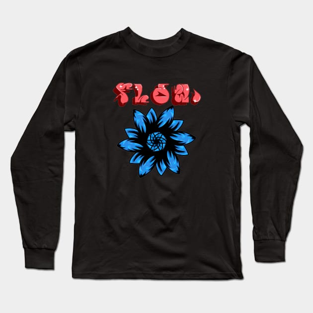 Flower Graffiti Long Sleeve T-Shirt by Alpzzz⛓️